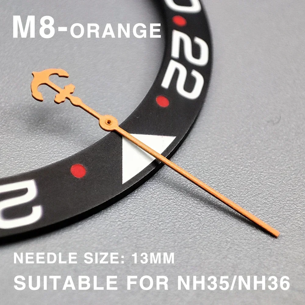 Luxury Rox Modified Accessories Metal Large Second Hand SKXOO7 Pointer Mechanical Abalone Watch Needle NH35 NH36 4R 7S Movement