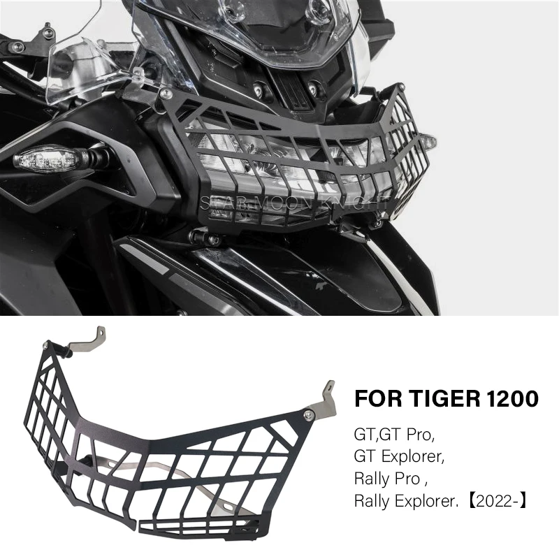 

Head Light Grill Protector Cover CNC Headlight Guards For Tiger 1200 GT Pro GT Explorer Tiger1200 Rally Pro Rally Explorer 2022-