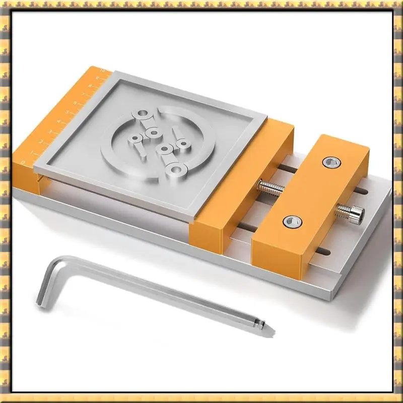 ^ وصول لسطح المكتب باستخدام الحاسب الآلي جهاز التوجيه المتوافق مع طاولة العمل الملزمة-للأعمال الخشبية، 7.87 × 3.94 بوصة (20 × 10 سم)، نطاق تثبيت 136 مم #1