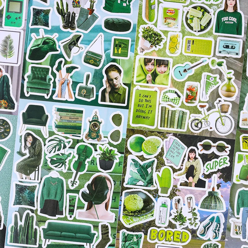 6Packs/Lot Human Drift Serie Retro Creatieve Decoratie Diy Label Sticker