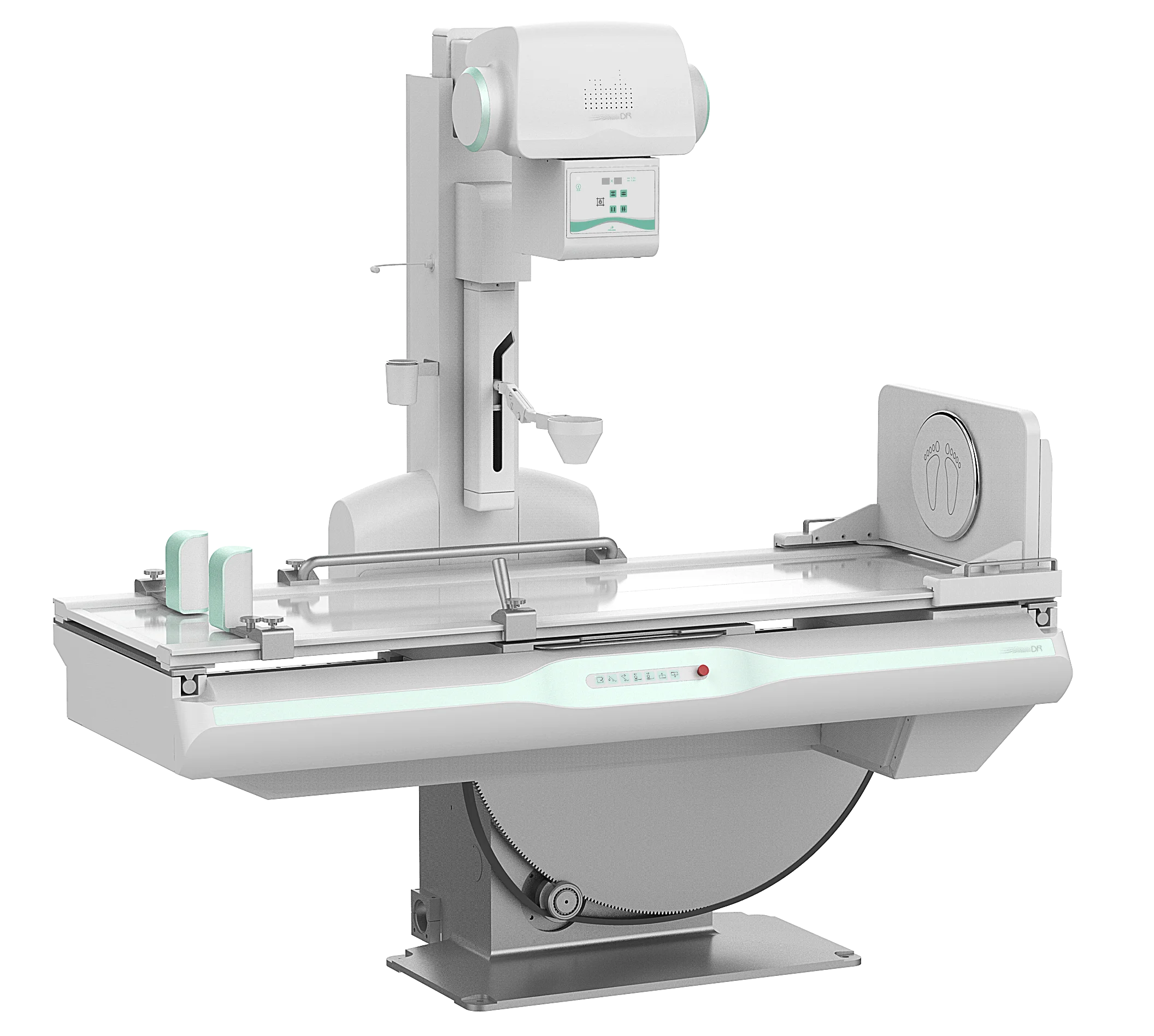 Dynamic FPD DRF Radiography and Fluoroscopy System 65KW High Frequency and High Voltage Generator X-ray Machine