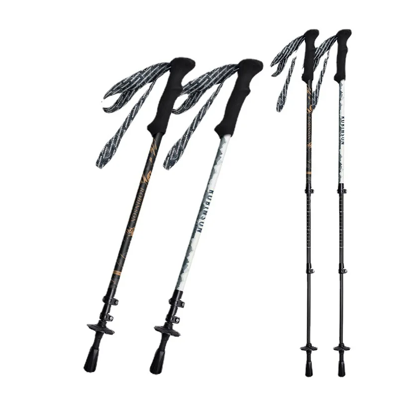 

Трекинговая палка Сверхлегкий внешний замок из углеродного волокна Телескопическая многофункциональная уличная ультракороткая прогулочная палка для беговых лыж