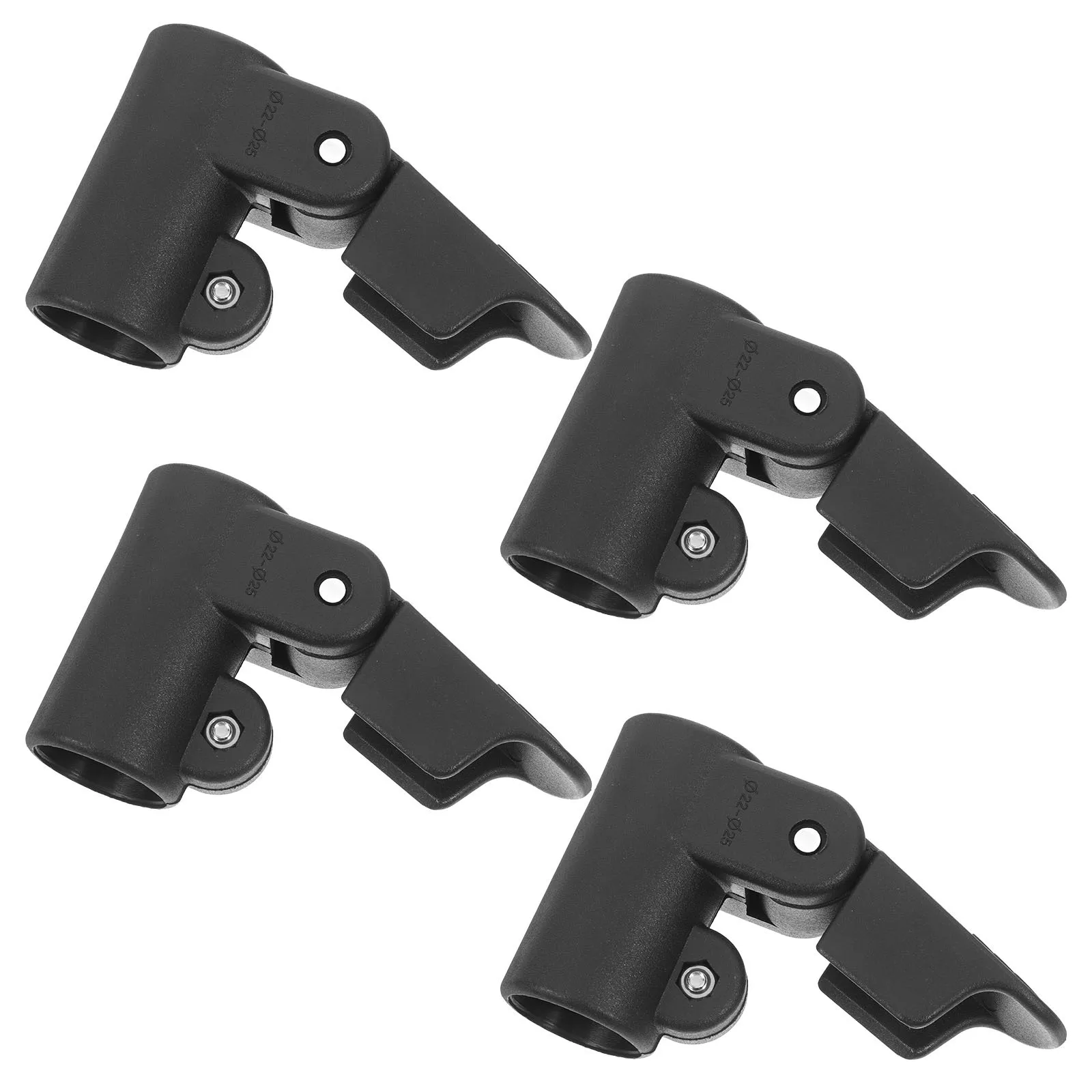 

4Pcs Tent Clamp Fasteners Adjustable ABS Connectors for 22Mm to 25Mm Poles Outdoor Camping Hiking Reliable Tent Setup