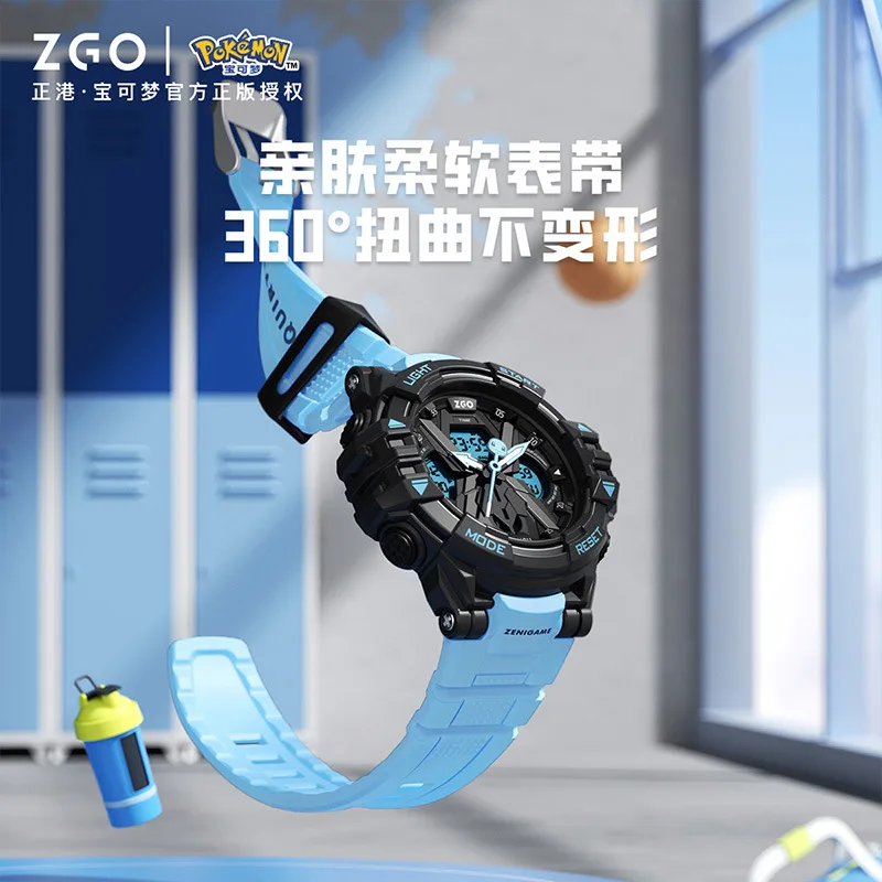 Pokémon Squirtle Charizard Mechanical Watch Electronic Watches Anime Cool Multifunctional Waterproof Luminous Wristwatch Gifts