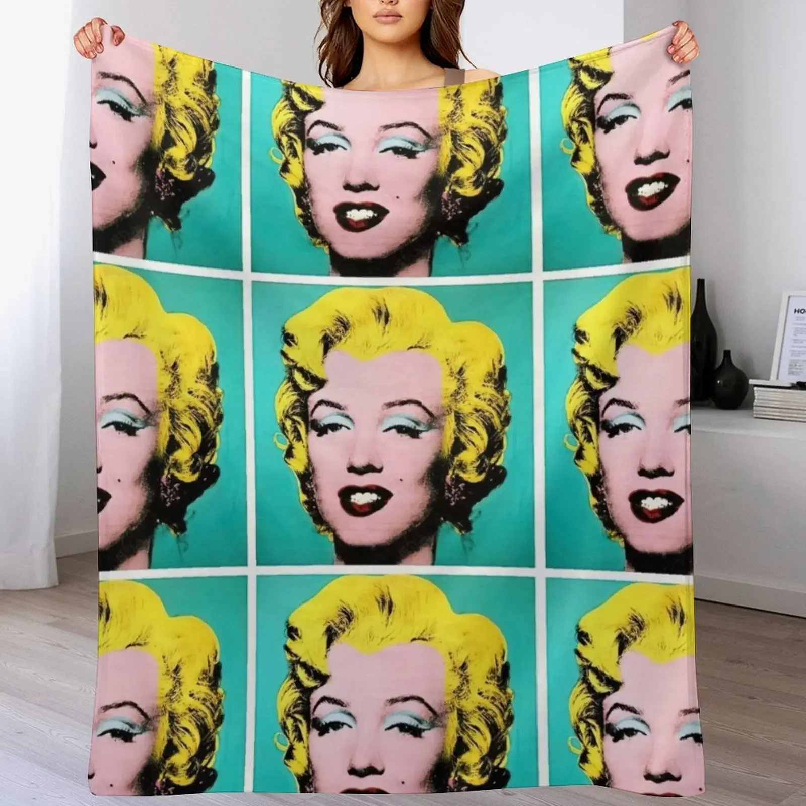 

andy warhol pop art, andy warhol vintage, andy warhol artist Throw Blanket Loose Moving Sleeping Bag Hairy Blankets