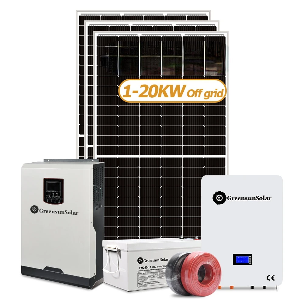 Greensun hot popular products 20KW off grid power system solar energy products manufacturers for home