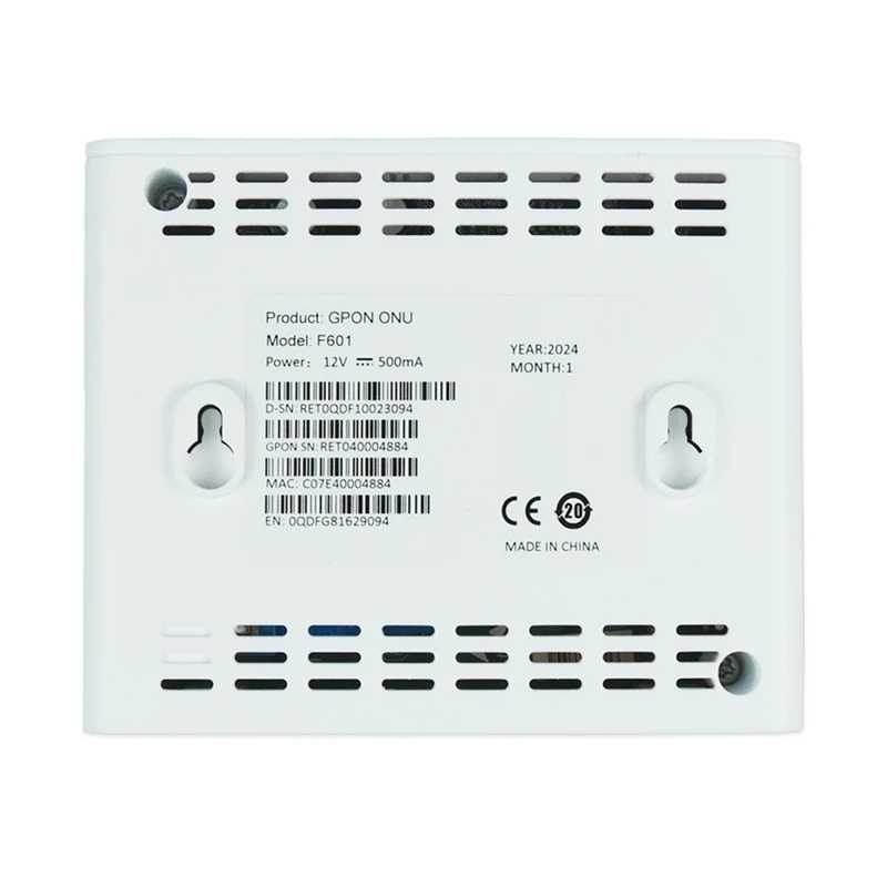 F601 GPON ONU For Original New Roteador 1GE ONT For All ZTE HW OLT 100% Detection FTTH Tool EU PLUG