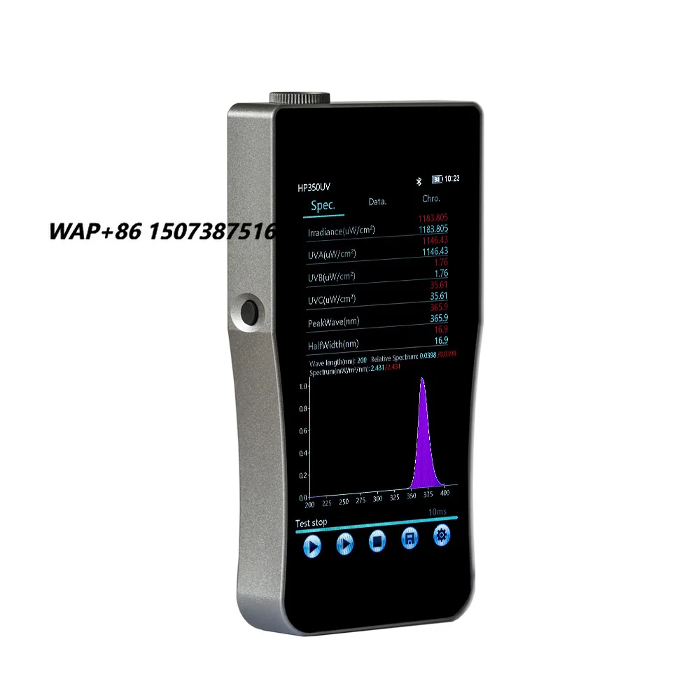 HP350UV Spectrometer 200-400nm Light Spectrometer Portable Spectrometers Prices UVA UVB UVC Tester