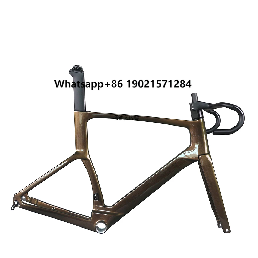 

Bicycle Aero Road Bike Carbon Frame Racing Flat Mount Disc Bicycle Part All Inner Cable T1000 Frameset Chameleon 1007 TT-X38