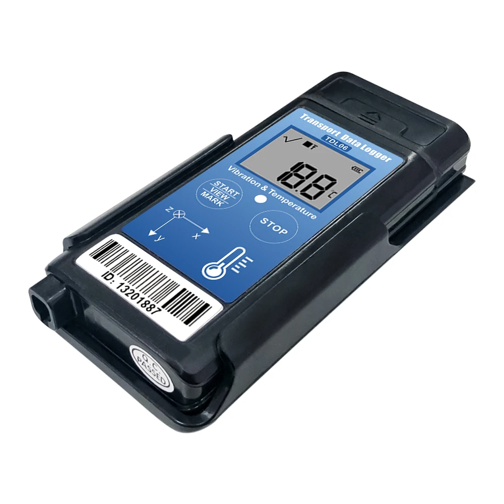 Vibration Meter Checker Tragbarer Diagnoseanalysator mit Stoßdatenlogger Temperatur Vibrationstester