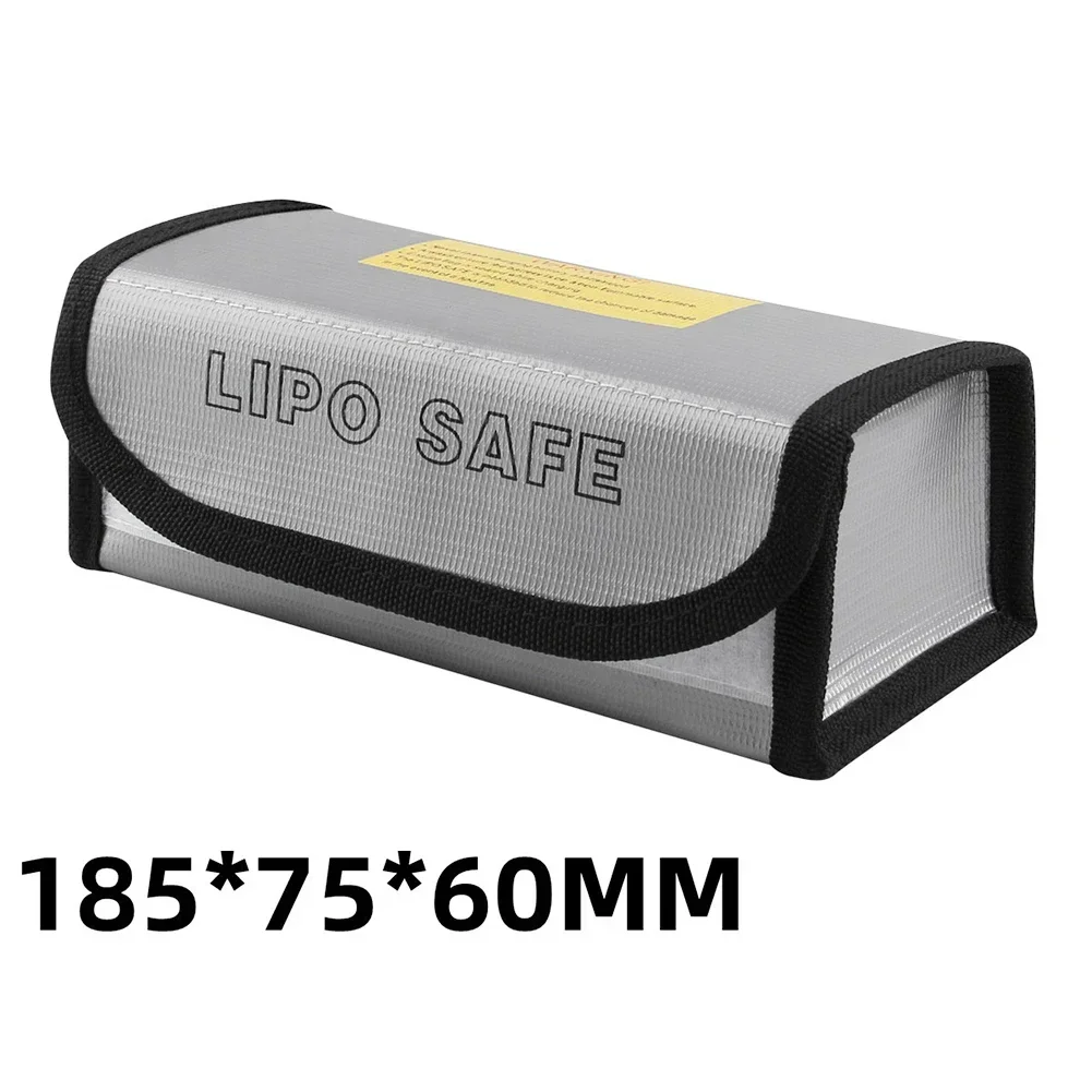 Battery Safety Bag Ebike Bag 185x75x60mm Mini Portable Silver Waterproof Battery Lithium For FPV Racing Drones