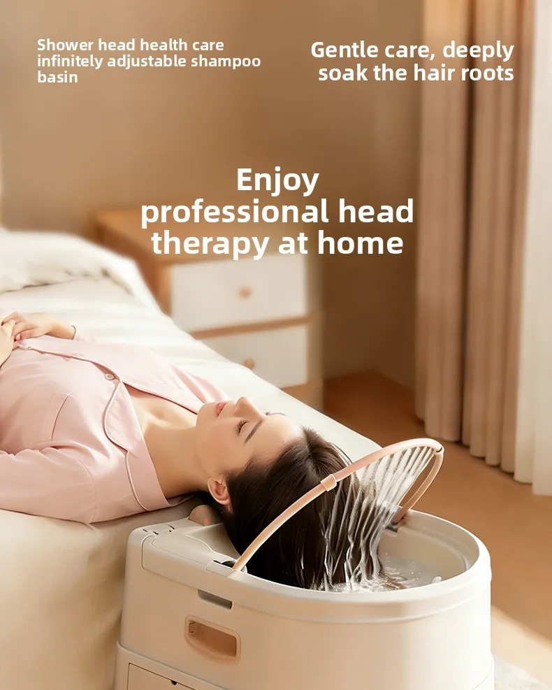 Flat Lying Shampoo Basin Home Hair Washing Gadget For Postpartum Women, Bedridden Patients & Elderly In-Bed Hair Wash Tub