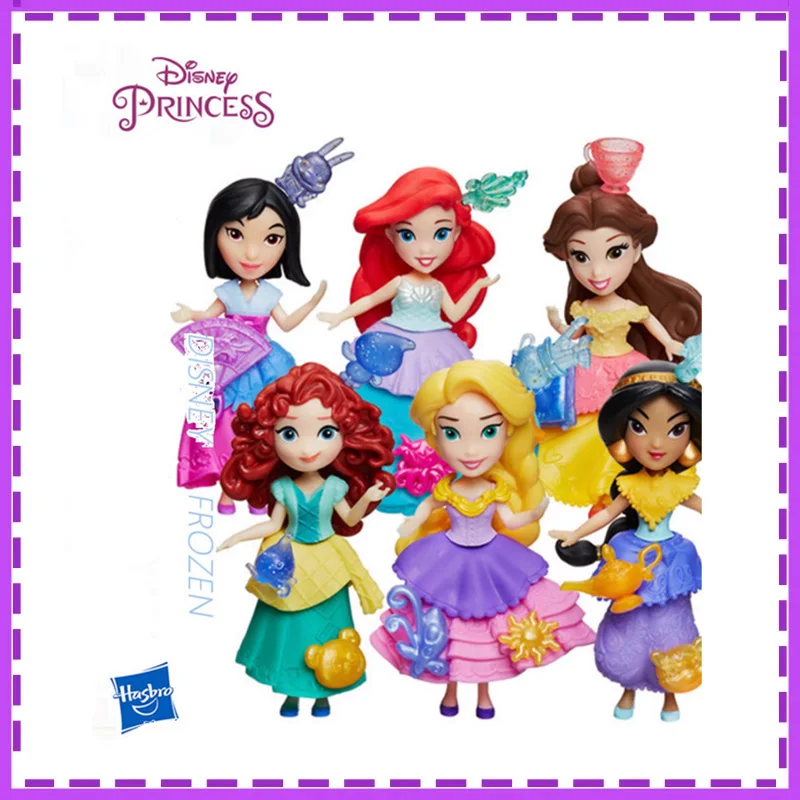 

Hasbro Anime Frozen Princess Anna Queen Elsa Princess Belle Princess Merida Gifts for Children Action Figure Model Toys