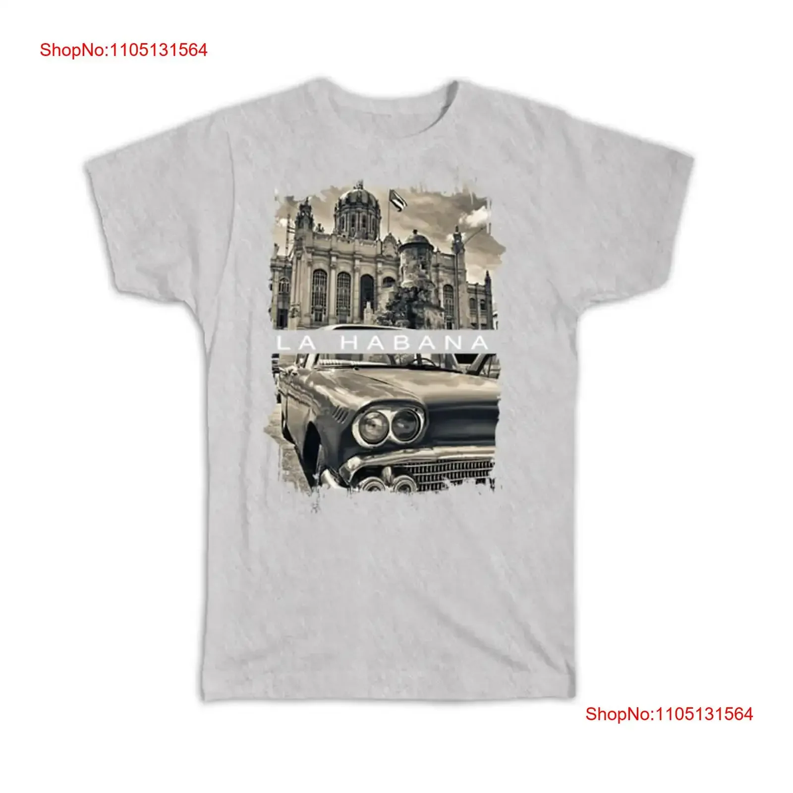 

Футболка La Habana Куба Кубинский винтажный автомобиль Автомобильный грарийский масштаб Ретро винтажный стираный топ для повседневной носки Стильный