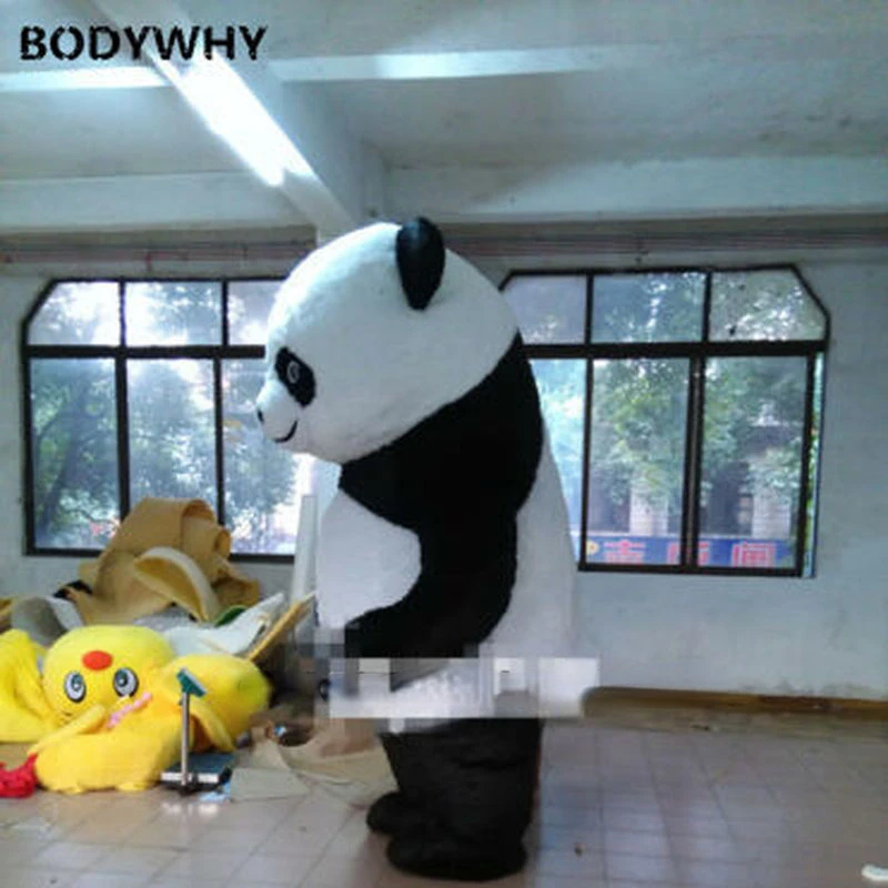 Inflatable Chinese Panda Bear Mascot Costume Suit Adult Parade Dress Outfit Gift Handmade Cartoon Character Mascot Costume Gift