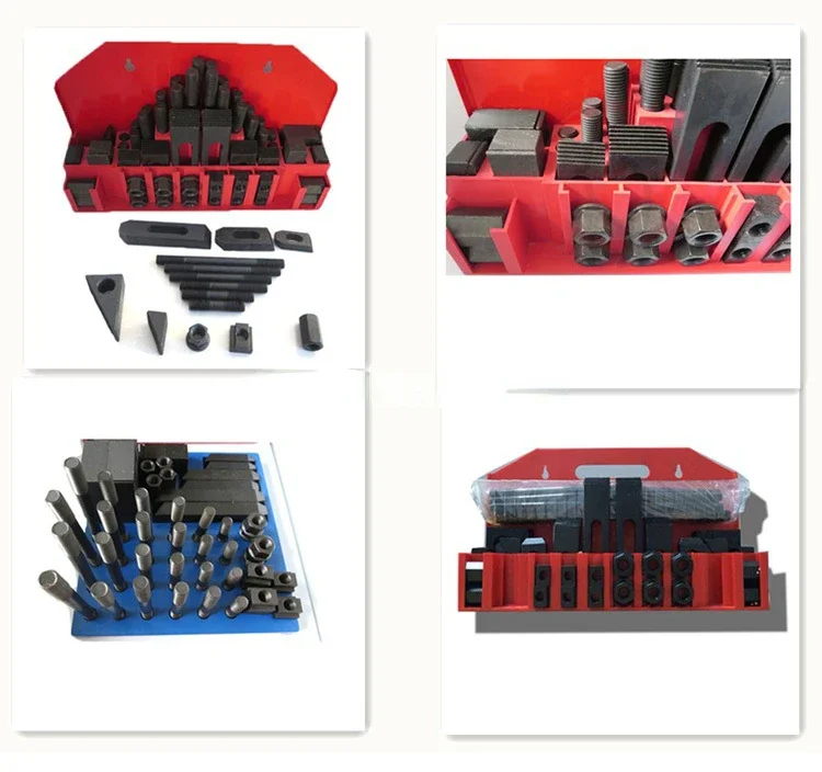 good quality cnc machine tools 58pcs clamping kit set with metal holder