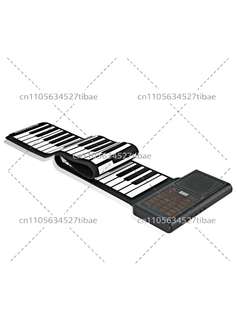 61-Key Roll Up Piano Portable Smart Digital Keyboard with Foldable Design for Adults