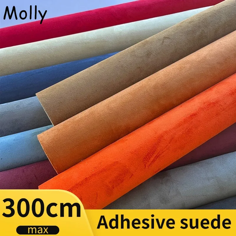 Self-adhesive Suede Fabric Adhesive Stretch Faux Leather for Car Interior Modification Velvet Leather Repair Patches for Sofa