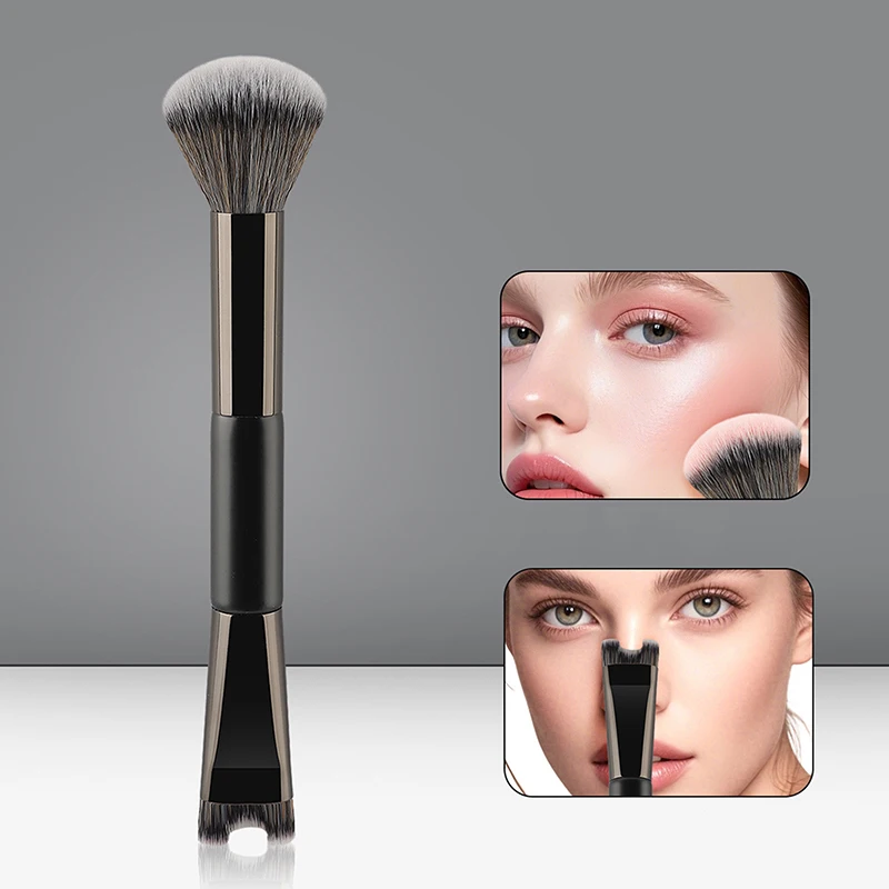 Nose Contour U-Shaped Makeup Brush For Sculpting And Defining Double Head Foundation Highlighter Brush Nose Shadow Brush