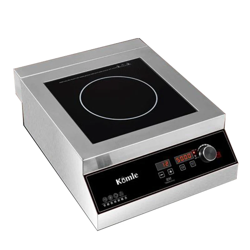 Commercial Induction Cooker 5000W Electric Hob Explosive Stirring Furnace Fireplace Desktop Embedded Cookware 220V/380V