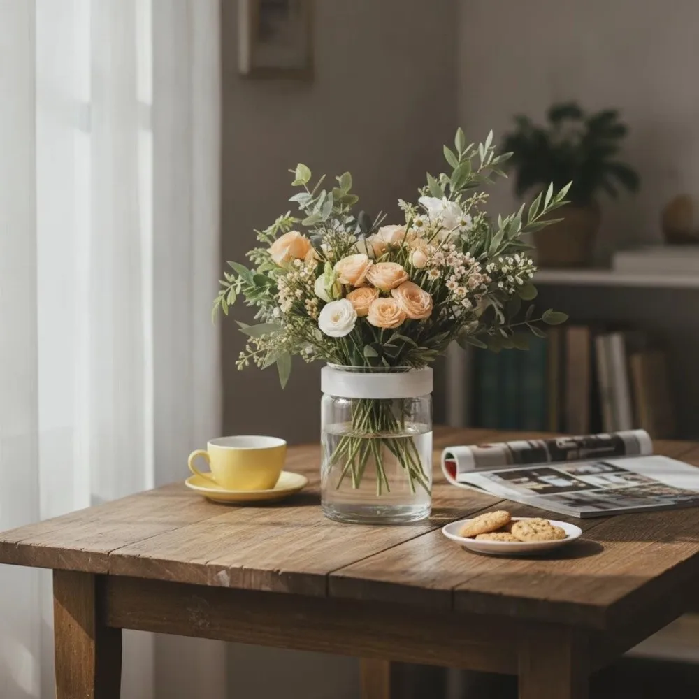 1/2Pcs Silicone Silicone Flower Arranging Grid Stretchable Flexible Vase Flower Holder Translucent Stretchable Structure
