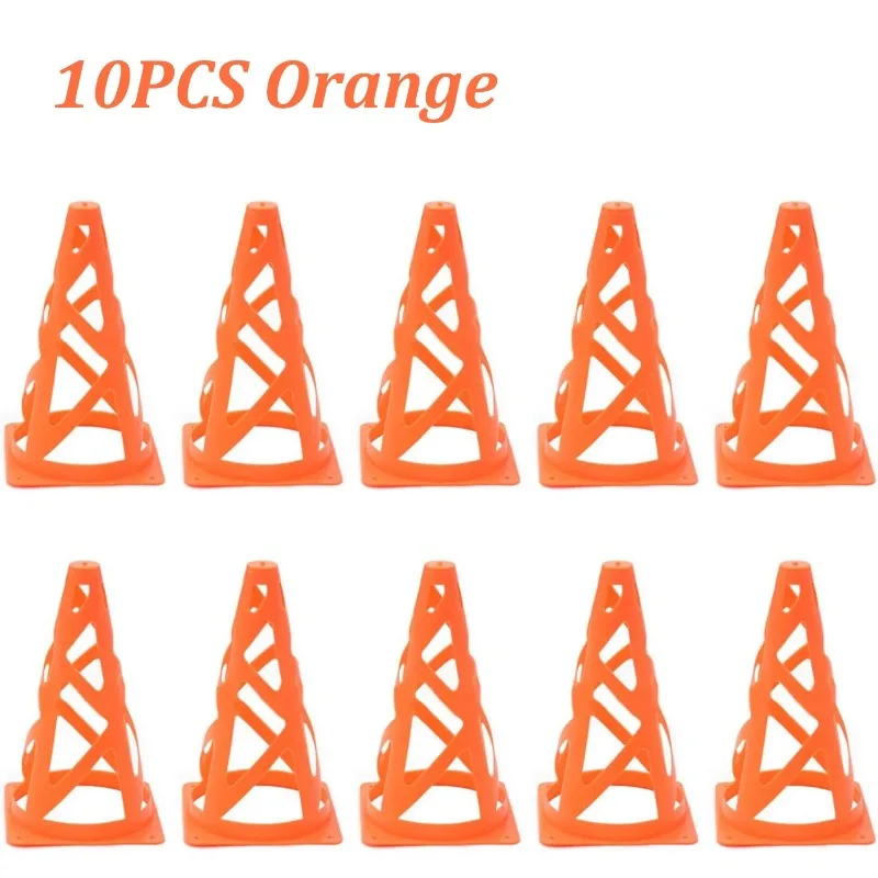 10 قطعة 23 سنتيمتر كرة القدم التدريب المخاريط كرة القدم تسجيل دلو حاجز الاطفال الكبار Springback بمناسبة كأس رمز إكسسوارات رياضية #5