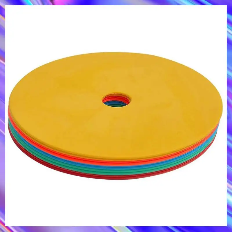 

L71A 60Pack Flat Disc Markers Non-Slip Spots Markers Football Basketball Sports Speed Agility Training Markers