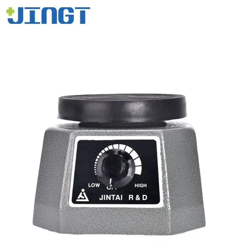 JINGT's Dental Gypsum Oscillator - Round Vibrator Model. For dental materials like plaster. Offers reliable oscillation.