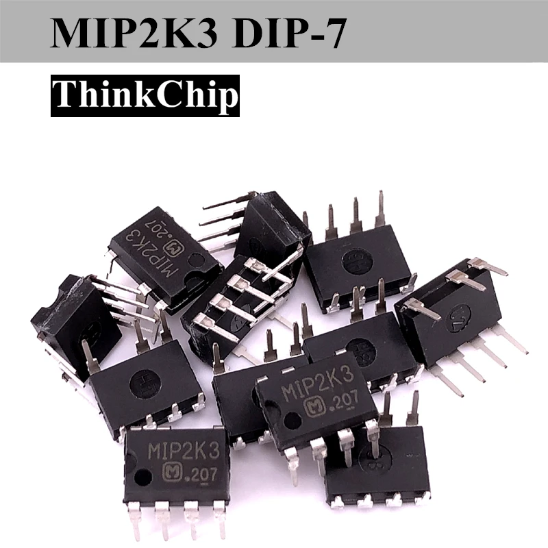 (10 pcs) MIP2K3 DIP-7 - High-Performance Intelligent Power Device for Battery Chargers 700V 0.5A 8W 100kHz