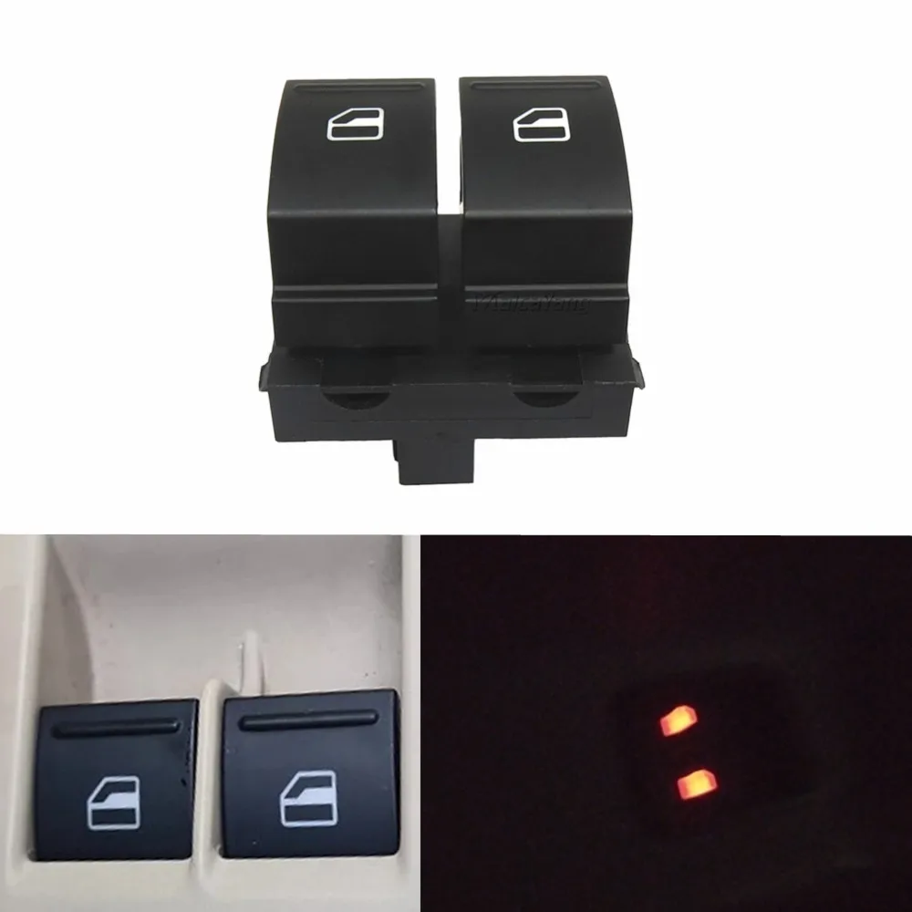 

4-контактная кнопка переключения электрического стеклоподъемника подходит для VW Golf MK5 Caddy 2K Passat B6 Jetta Eos Seat Ibiza Leon 2K0959857 1K3959857A