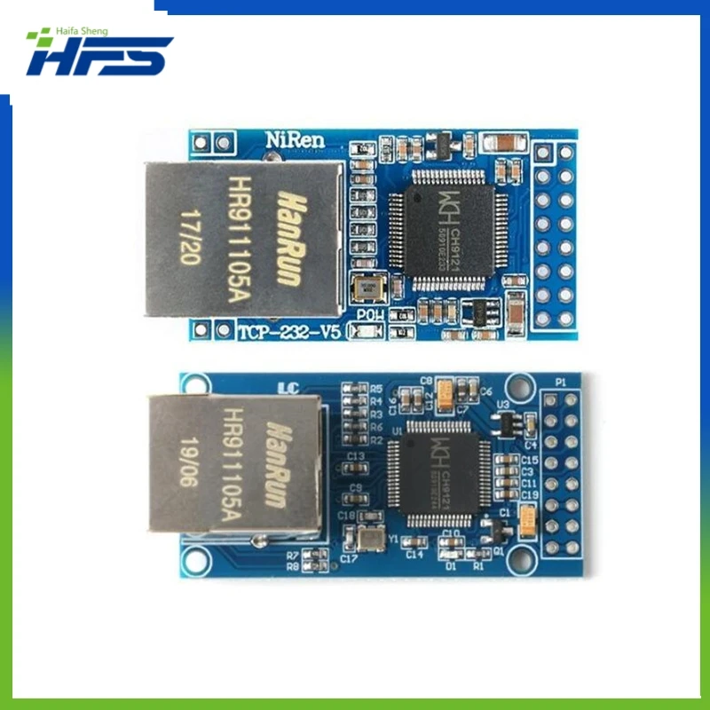 CH9121 Serial to Ethernet Network Module Convertor Module RJ45 Microcontroller Industrial Grade SCM Networking STM32 UART