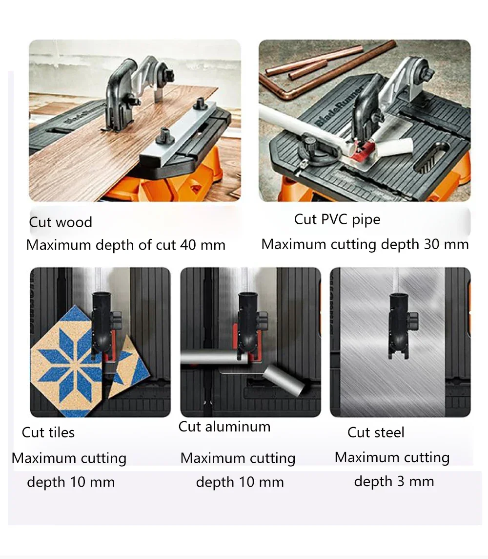 220V Multi-function Table Saw WX572 Jigsaw Chainsaw Cutting Machine Sawing Tools Woodworking 650W Domestic Power Tools