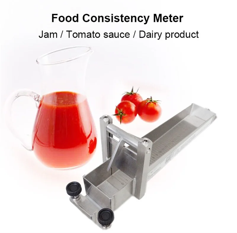 JHZ for New Stainless Steel Food Consistency Meter Tomato Sauces Yogurt Jam Flow Consistometer Viscometer High Quality
