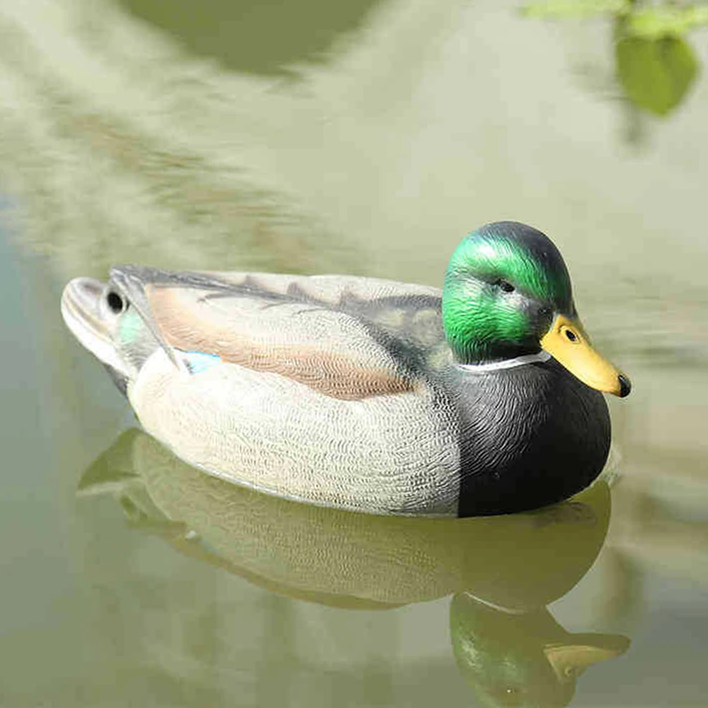 

Realistic Plastic Portable Faux Duck for Garden Pond Decoration Durable Floating Outdoor Yard Art Hunting Supply