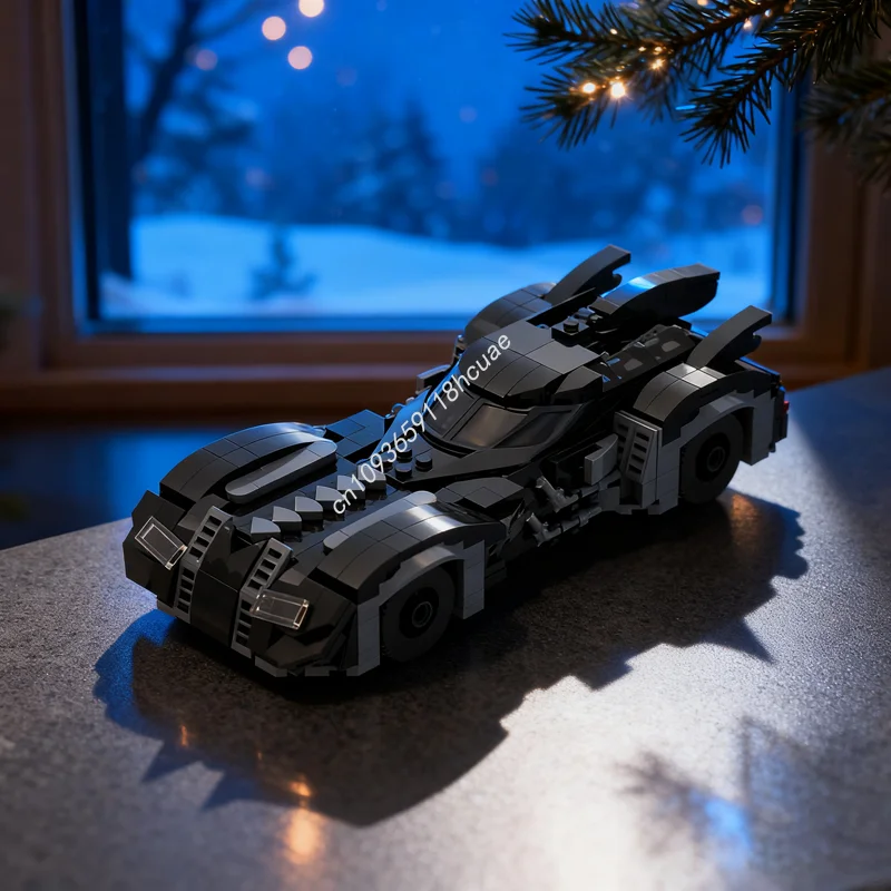 

417pcs MOC Arkham Asylum Batmobile Super Heroes Model Building Blocks Assemble Creative Idea Christmas Gifts Kids Toys Birthday