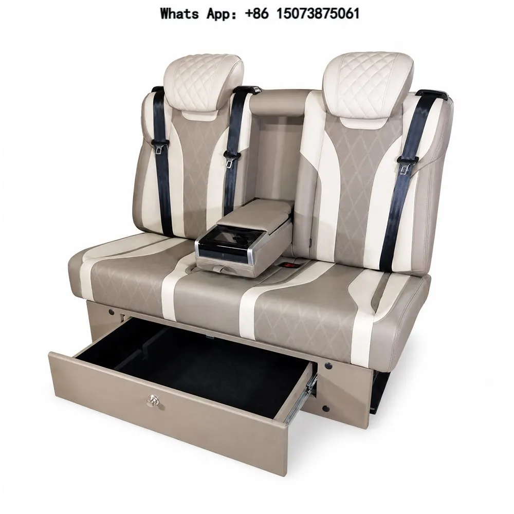 CTZY Luxury Auto 3-Person Bench Seats Leather Car Seats Factory Modification for Alphard Van Back Row