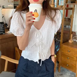 2021 Spring Shirt Female Women Blouse Summer Women Blouses Maxi Blusas Casual Elegant Vintage Short Sleeve Cotton Oversize Loose