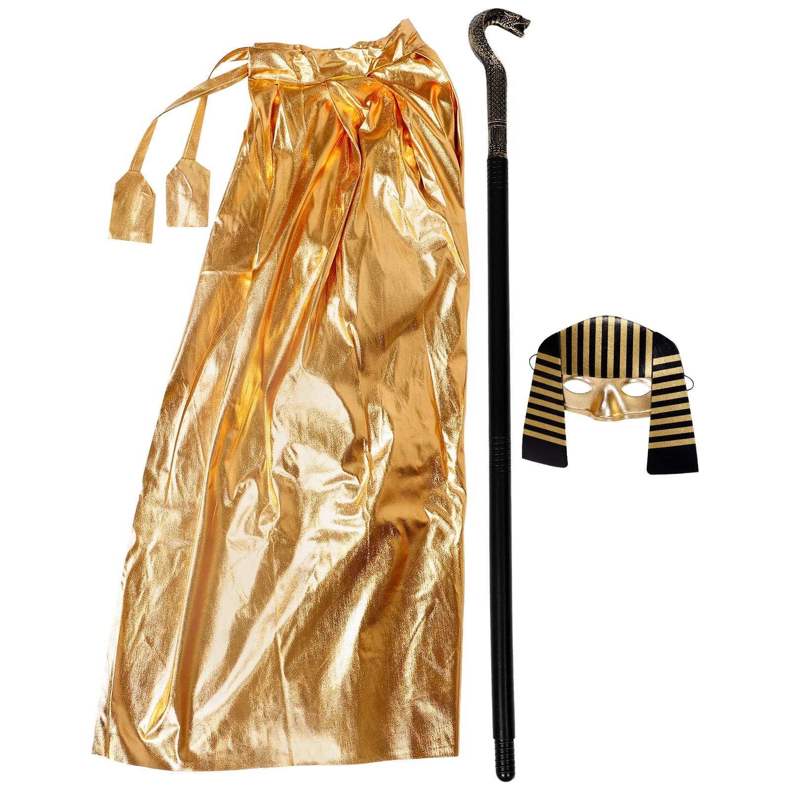 Pharaoh Costume Props Mens Egyptian Halloween for Kids Goddess Royal Scepter Cleopatra Pu Staff Man