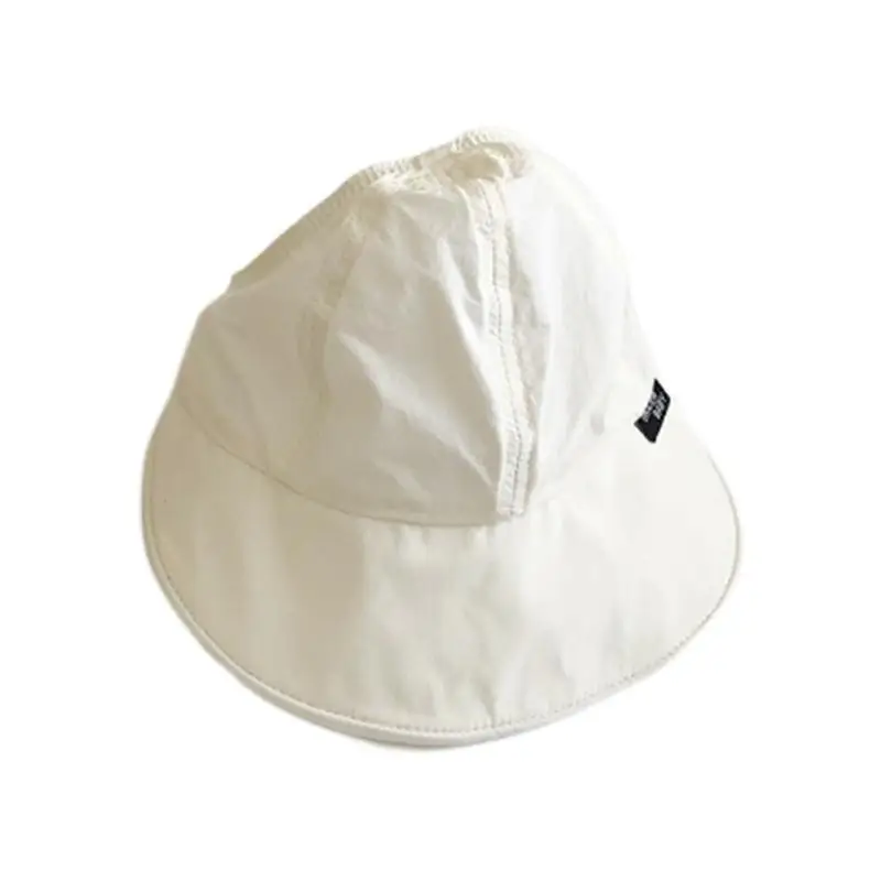 

39BB Toddlers Face Protect Ponytail Hat Quick Drying Outdoor Hot Day Spring Foldable Empty Top Caps Sunproof Gift for Kids