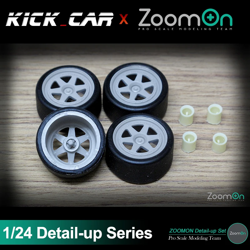 ZoomOn ZR018 18'' SSR Prot-S rim Set Detail-up Modified Parts For Assembled Model Hobbyist Gift for Professional Adults