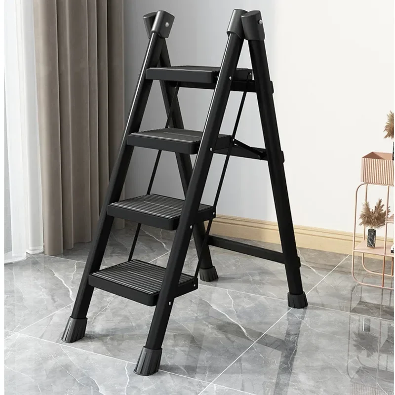 Indoor Climbing Kitchen Stool Multifunctional Ladder Chair Stable Load-bearing Ladder Stool Folding Storage Step Stool