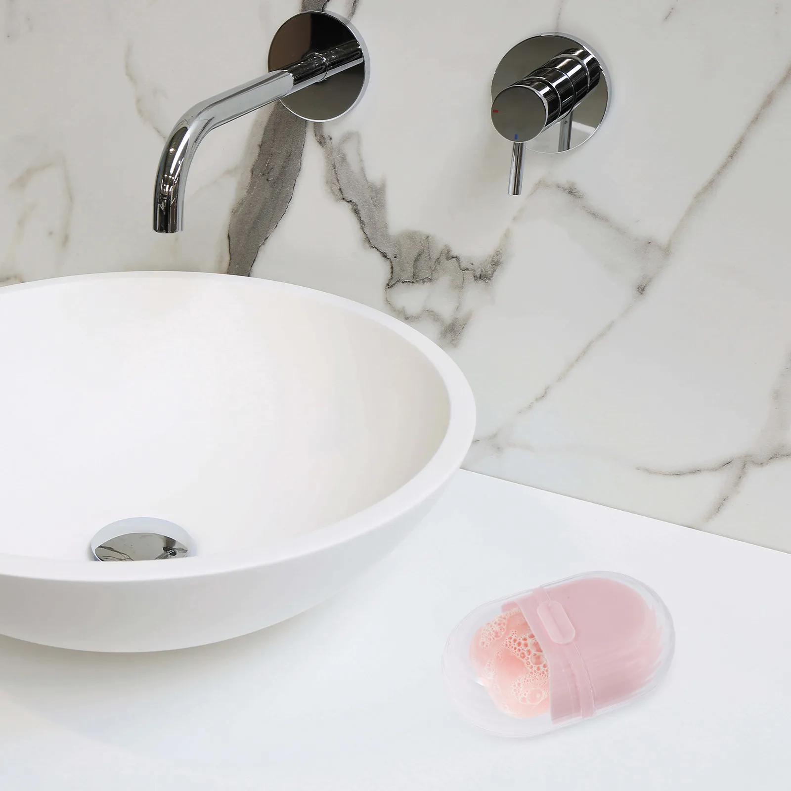 Portable Travel Soap Box with Sealed Lid and Drainage Function Compact Lightweight ABS Soap Storage Container for Bathroom and