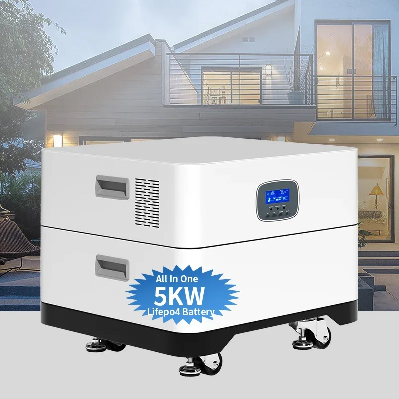 Stackable Battery Solar Lifepo4 Inverter And Packs Ev Charging Lithium Jk Bms Storage Energy Home 10Kwh Batteries With 20Kwh