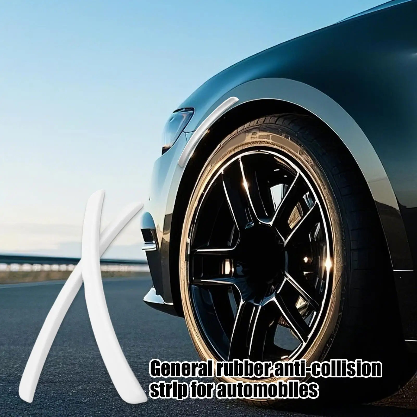 Anti Collision Wheel Tire Eyebrow Trim Flexible Wing Expander Strip Vehicle Arches Protector For Daily Commuters Car Restorers