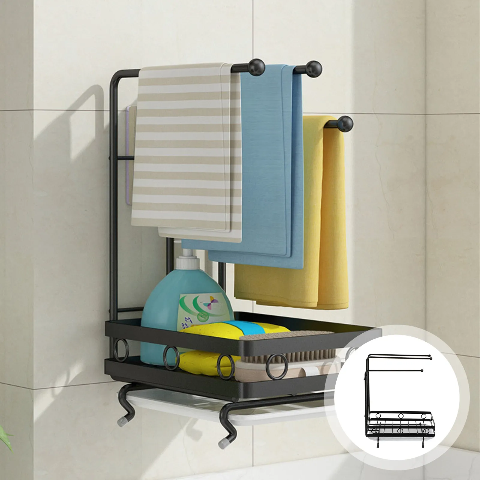 1pcs-sturdy-kitchen-sponge-dishcloth-rack-wall-mounted-drain-rack-with-ventilation-slots-for-fast-drying-hygienic-storage