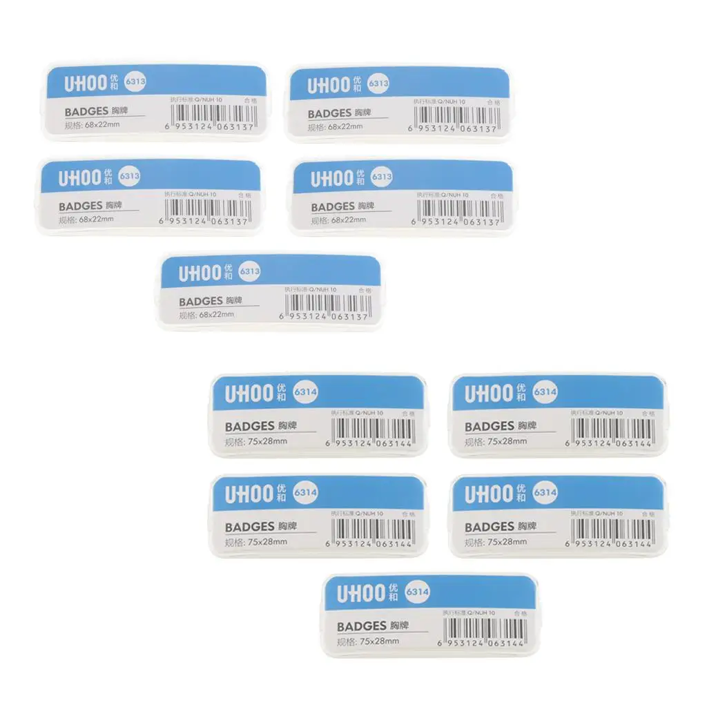 5 شارات اسم مخصصة للموظفين وحاملي الشارات والفولاذ المقاوم للصدأ