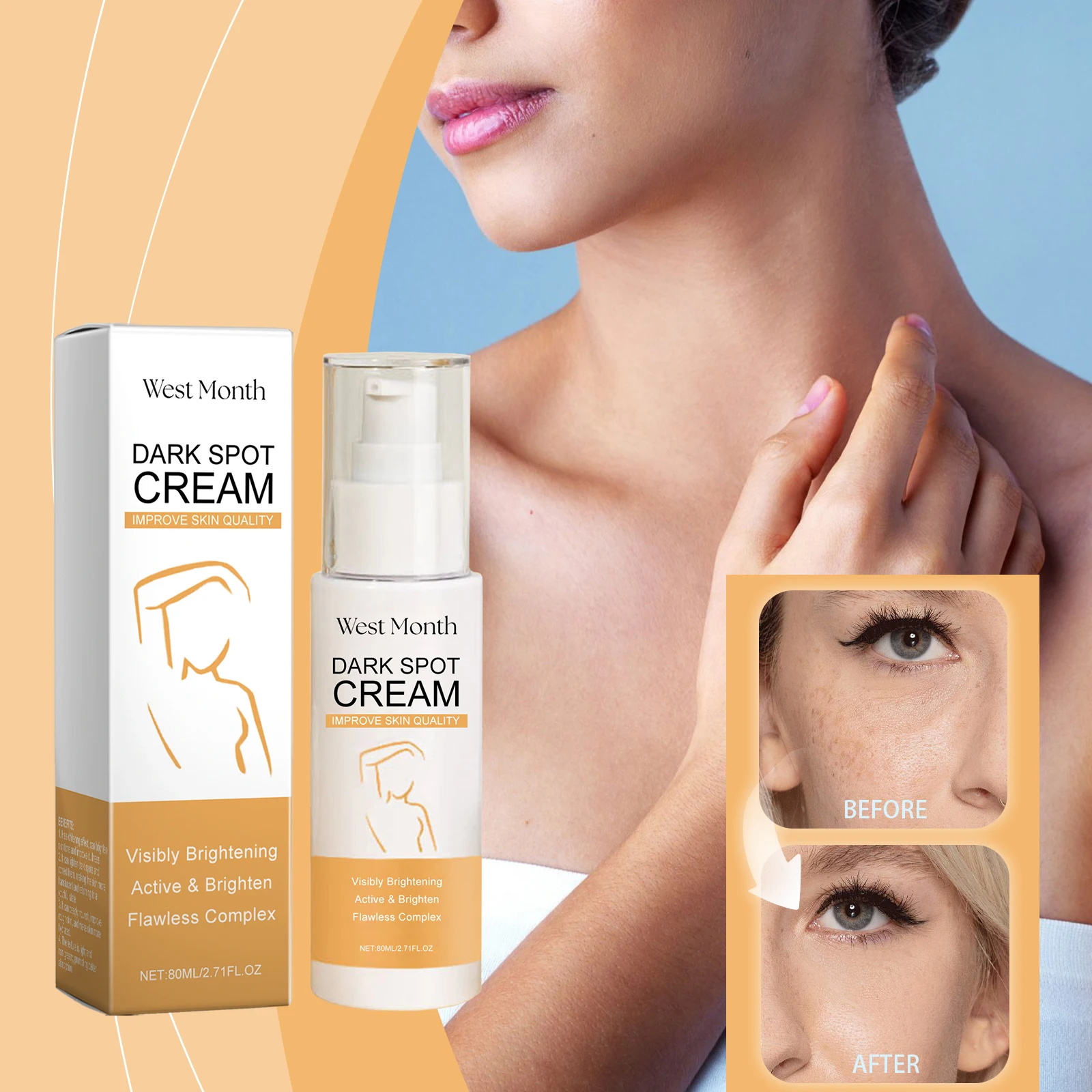 

Peptide Brightening Lotion Moisturizing Radiant Skin Hydrating Moisturized Skin Hydrate Nourish Lotion Daily Care All Skin Types