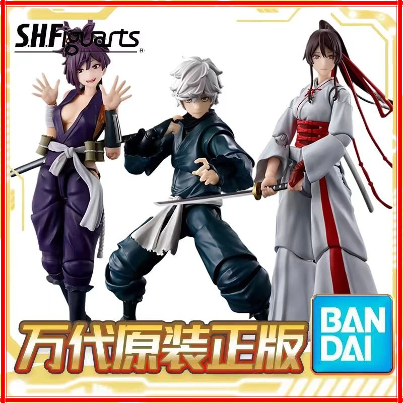 

In Stock Bandai Original SHF Hell's Paradise Yuzuriha Gabimaru Yamada Anime Action Figure Model Finished Toy Gift for Children