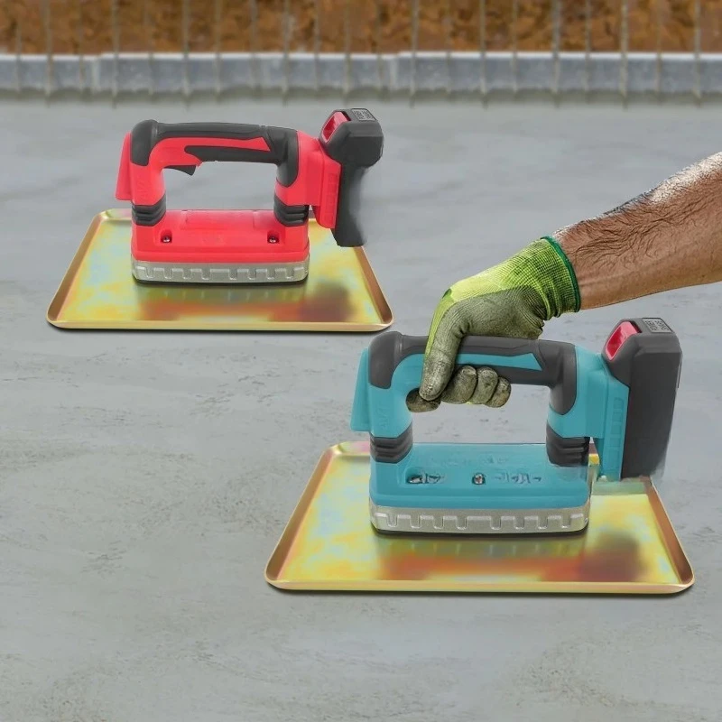 Red/Blue Concrete Flat Plate Vibrator 6 Gear Portable Concrete Trowel 160W Cement Vibratory Smoothing Machine for Road House Dam