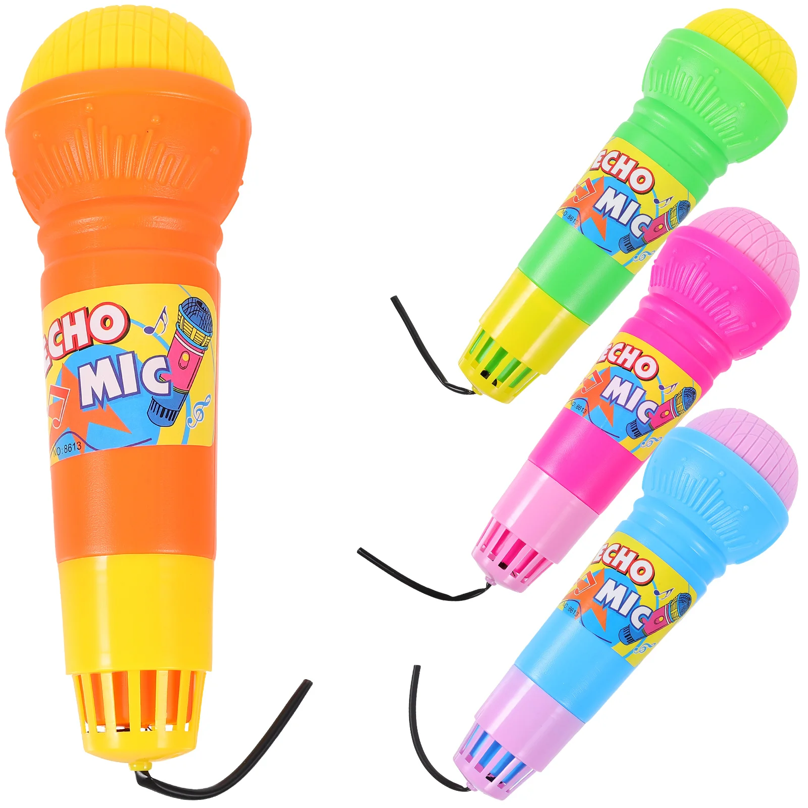 

4 Pcs These Kid-friendly Echo Karaoke Microphones Make Great Birthday Party Favors Toy Effect Music Toys Kids Fake Vintage